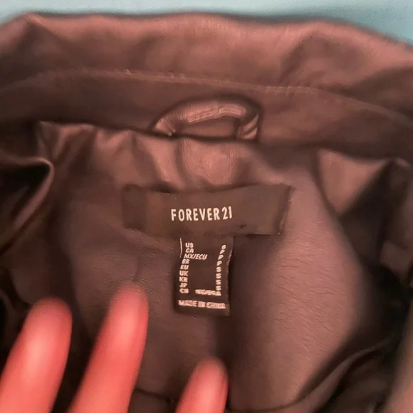 COPY - Women's Black Leather Jacket - Picture 2 of 4